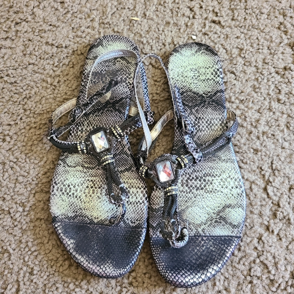 Snakeskin sandals